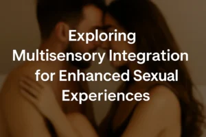 Couple embracing intimately, illustrating multisensory integration in sex for enhanced pleasure and deeper intimacy.