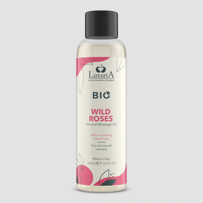 Luxuria bio oil white color bottle front view