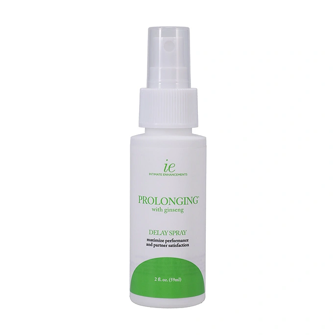 Delay spray with ginseng white color bottle front view