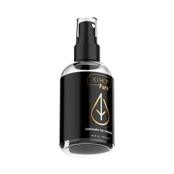 Kiiroo Pure Premium Toy Cleaner black bottle front view