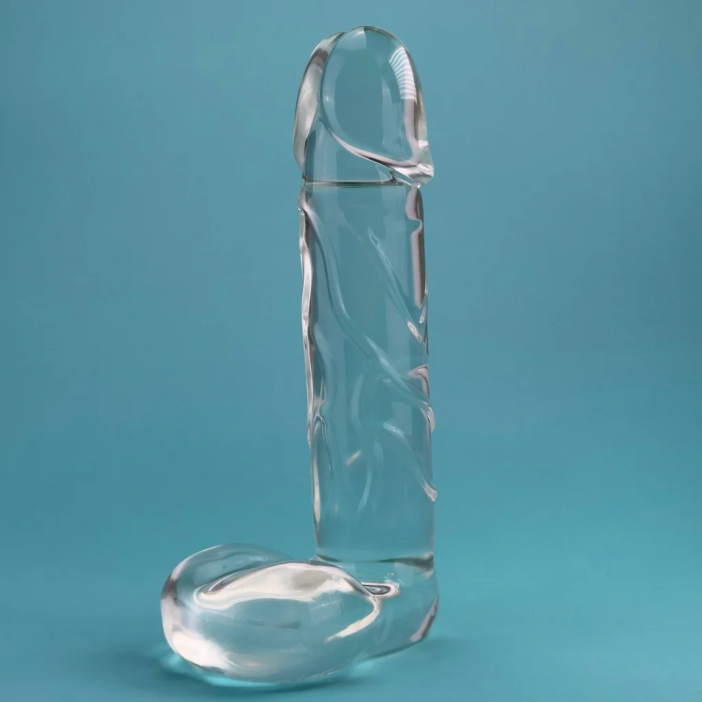 Image showing ultimate satisfier transparent glass dildo